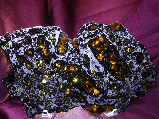 Admire Pallasite Meteorite Slice - 493 gms