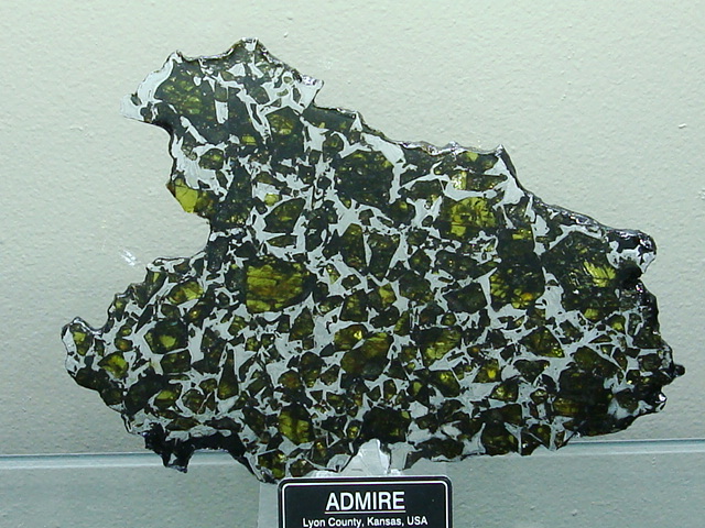 Admire Pallasite Meteorite Slice - 190.1 grams