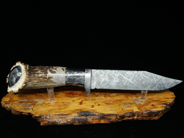 Antler Silicated Campo del Cilelo Meteorite Knife