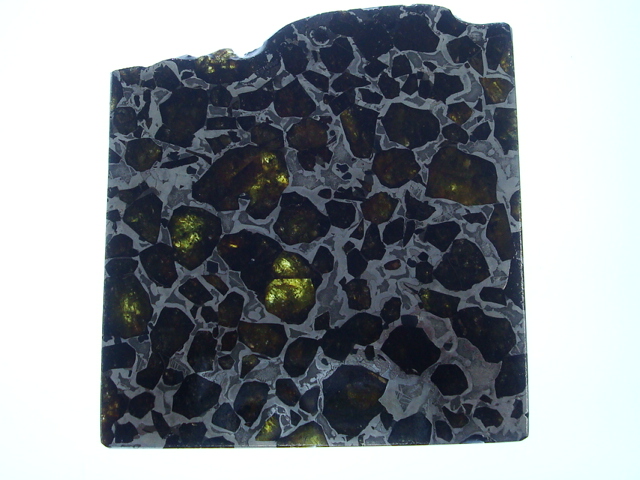 Brahin Pallasite Meteorite Slice - 132.1 gms