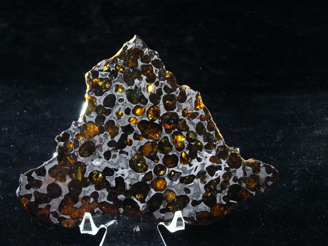 Les Météorites Duo NWA 2902 Meteorite Slice | 51.05 Gr | Rare L-Melt Rock