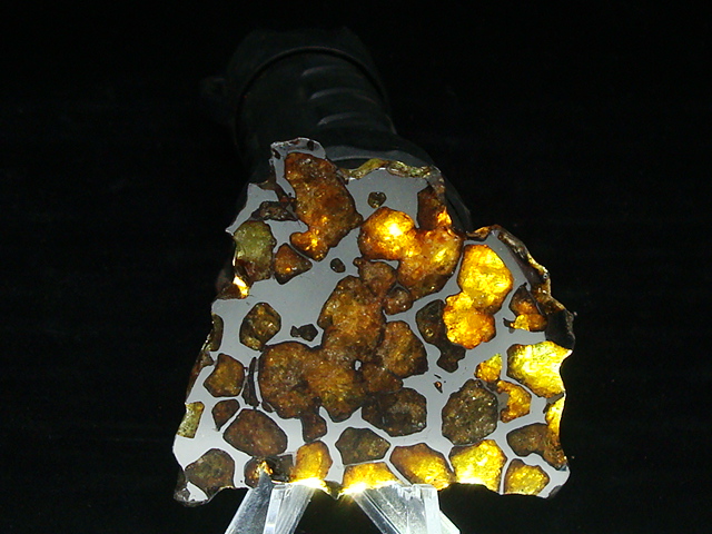 Imilac Pallasite Meteorite Slice - 28.4 gms