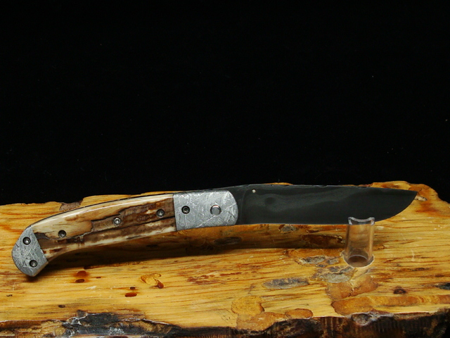 BRecatto Meteorite Damascus Bark Mammoth Folder