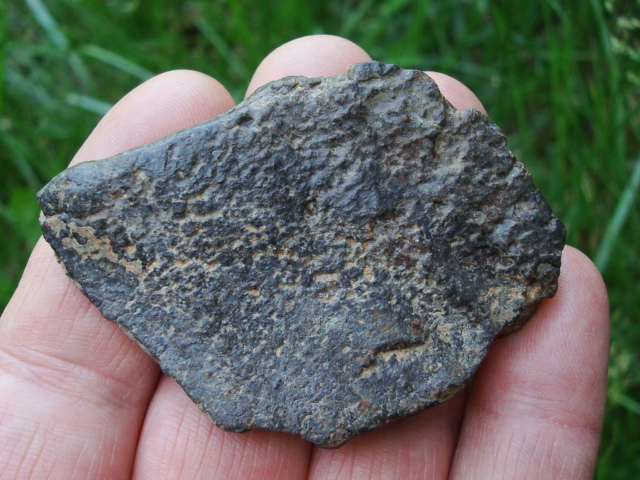 NWA869MeteoriteEndCut63.3gms