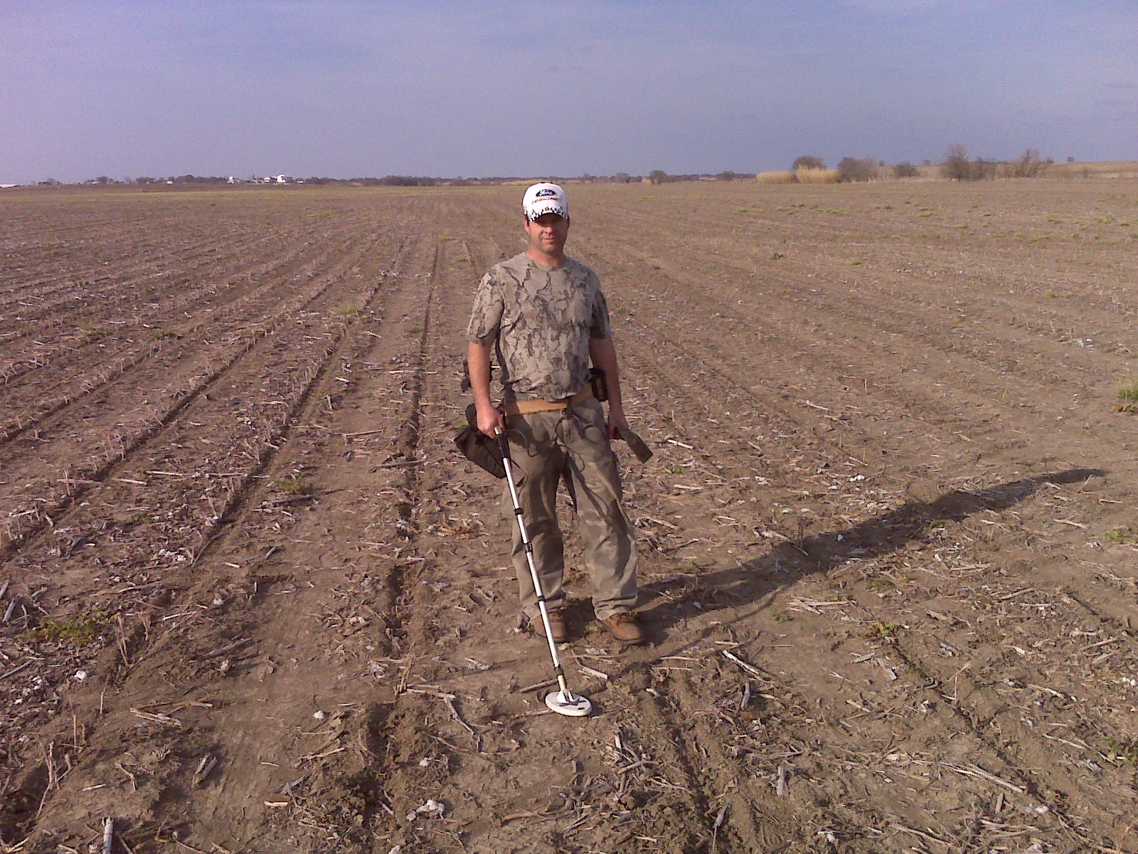 Keith hunting for the West Meteorite (Ash Creek)